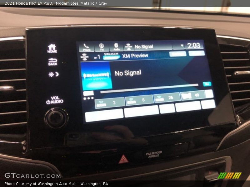 Modern Steel Metallic / Gray 2021 Honda Pilot EX AWD