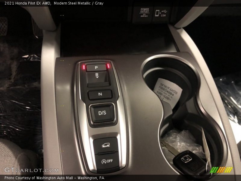 Modern Steel Metallic / Gray 2021 Honda Pilot EX AWD