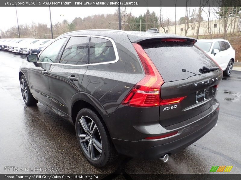 Pine Grey Metallic / Blonde/Charcoal 2021 Volvo XC60 T5 AWD Momentum