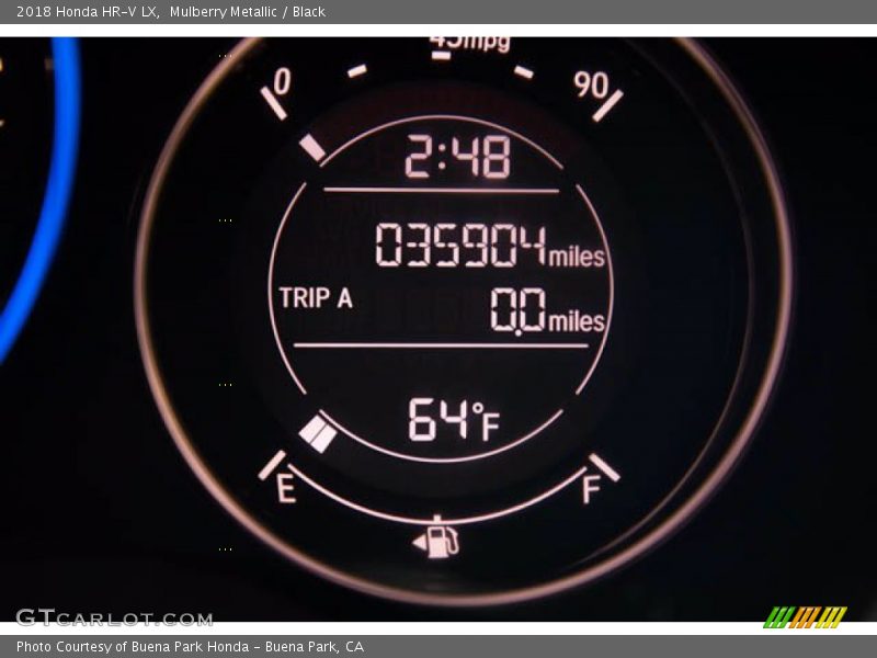 Mulberry Metallic / Black 2018 Honda HR-V LX