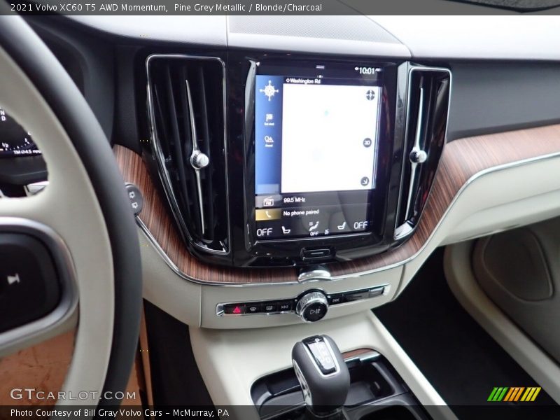 Pine Grey Metallic / Blonde/Charcoal 2021 Volvo XC60 T5 AWD Momentum