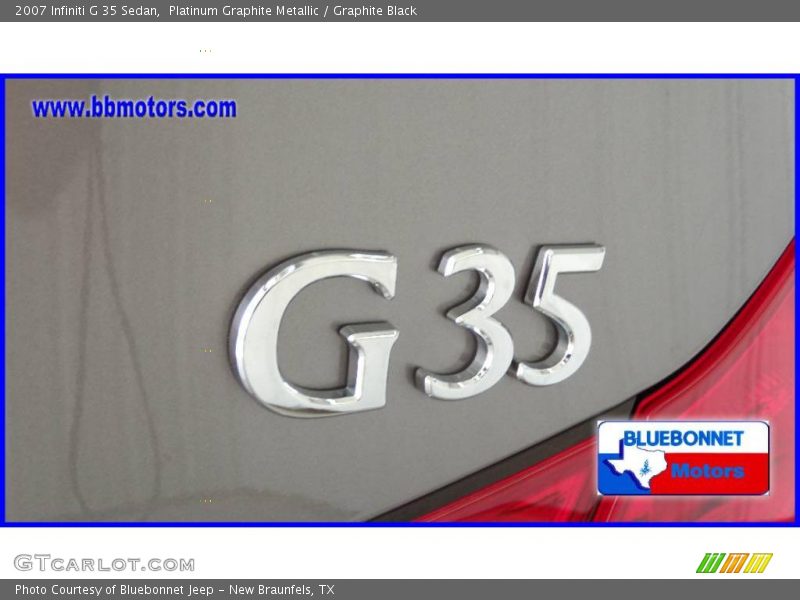 Platinum Graphite Metallic / Graphite Black 2007 Infiniti G 35 Sedan