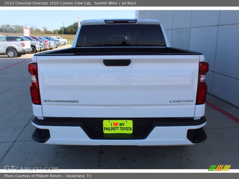 Summit White / Jet Black 2019 Chevrolet Silverado 1500 Custom Crew Cab