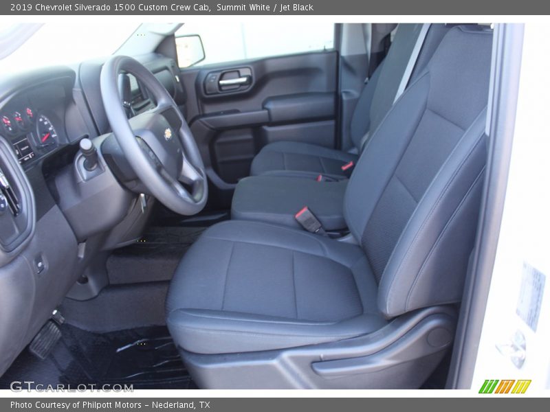 Summit White / Jet Black 2019 Chevrolet Silverado 1500 Custom Crew Cab