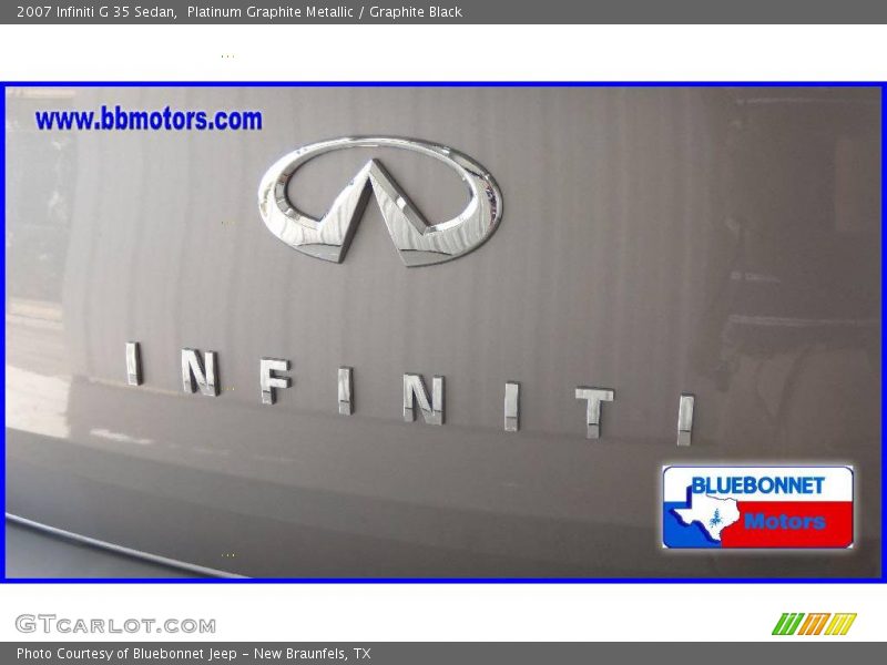Platinum Graphite Metallic / Graphite Black 2007 Infiniti G 35 Sedan