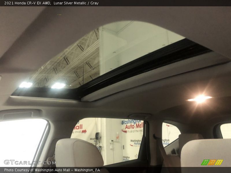 Lunar Silver Metallic / Gray 2021 Honda CR-V EX AWD