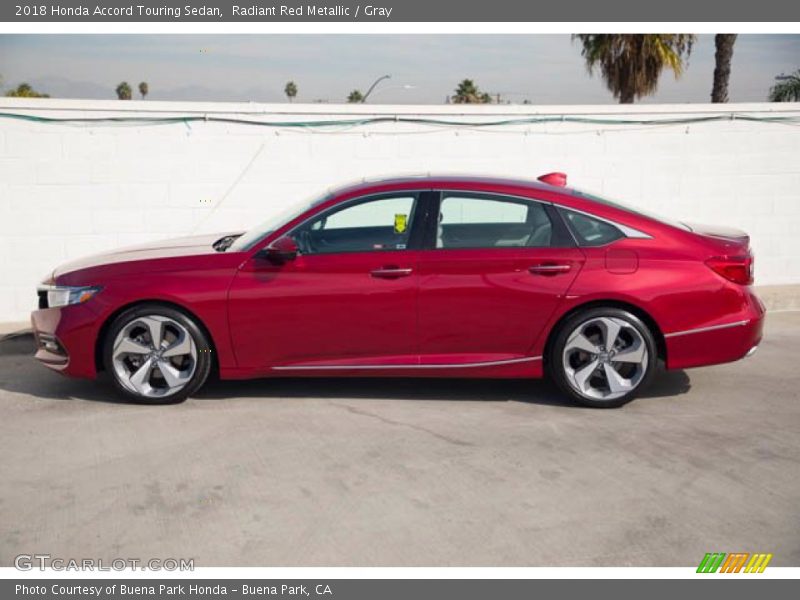 Radiant Red Metallic / Gray 2018 Honda Accord Touring Sedan