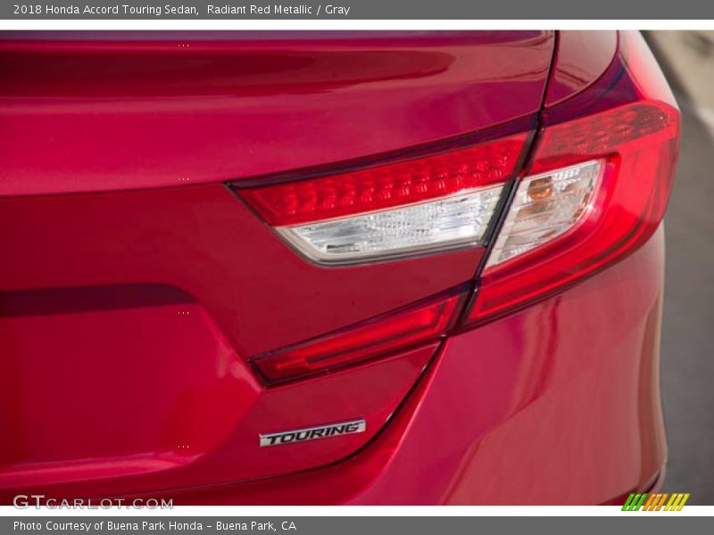 Radiant Red Metallic / Gray 2018 Honda Accord Touring Sedan