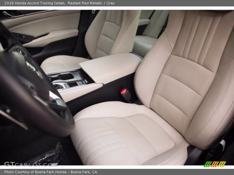 Radiant Red Metallic / Gray 2018 Honda Accord Touring Sedan