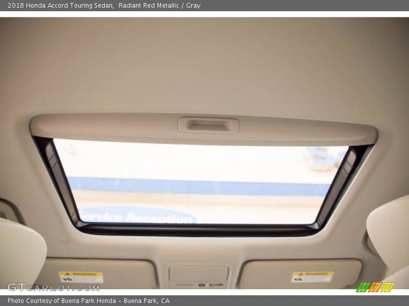 Radiant Red Metallic / Gray 2018 Honda Accord Touring Sedan