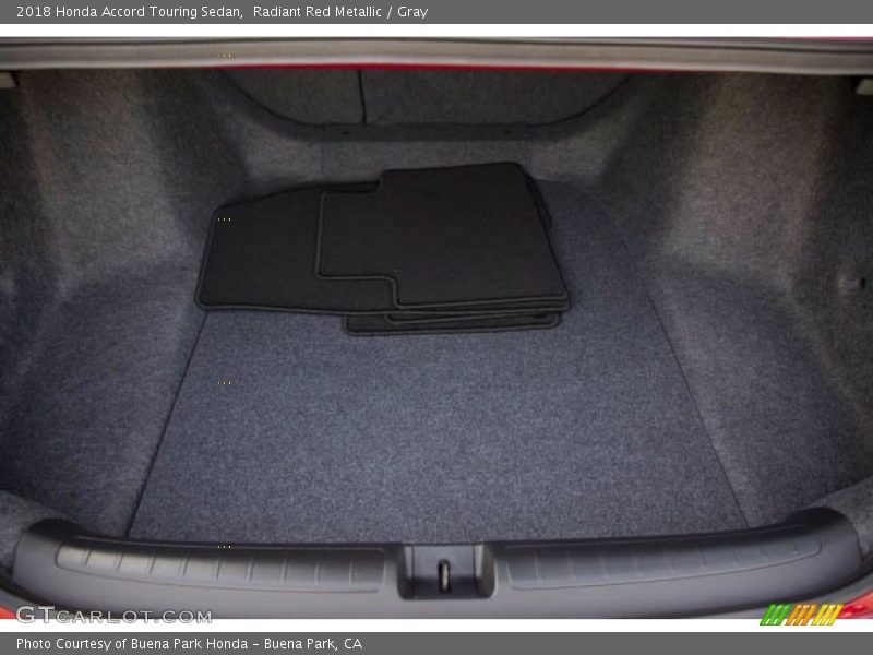 Radiant Red Metallic / Gray 2018 Honda Accord Touring Sedan