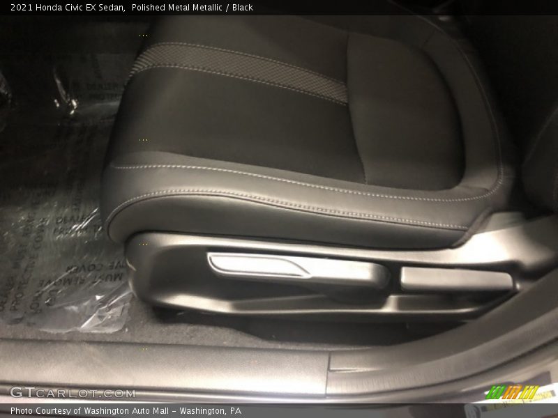 Polished Metal Metallic / Black 2021 Honda Civic EX Sedan