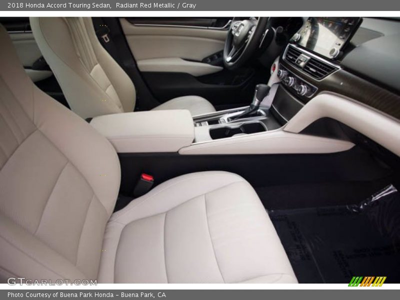 Radiant Red Metallic / Gray 2018 Honda Accord Touring Sedan