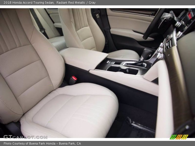 Radiant Red Metallic / Gray 2018 Honda Accord Touring Sedan