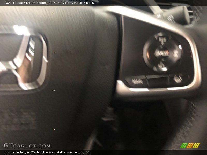 Polished Metal Metallic / Black 2021 Honda Civic EX Sedan