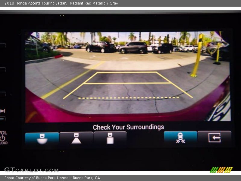 Radiant Red Metallic / Gray 2018 Honda Accord Touring Sedan