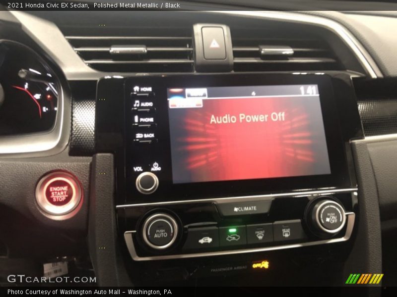 Polished Metal Metallic / Black 2021 Honda Civic EX Sedan