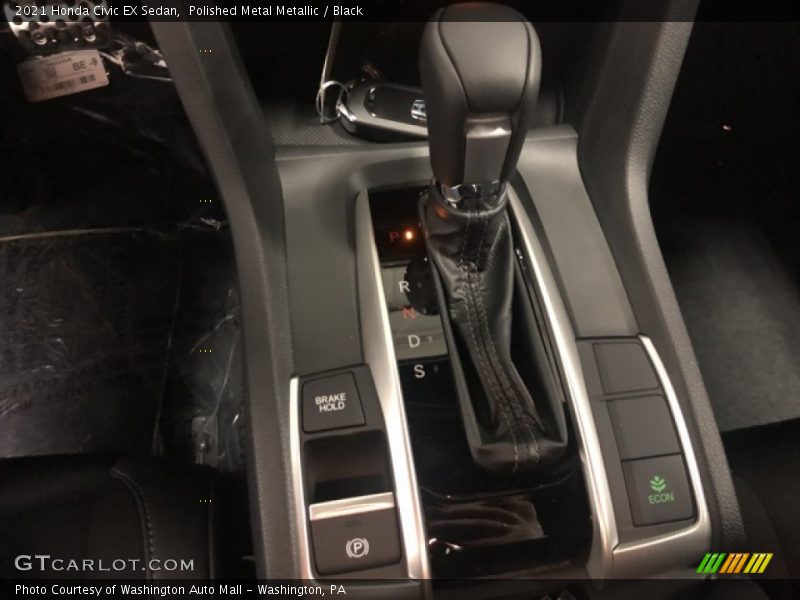 Polished Metal Metallic / Black 2021 Honda Civic EX Sedan