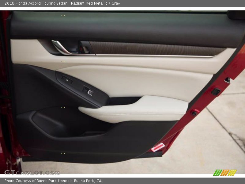 Radiant Red Metallic / Gray 2018 Honda Accord Touring Sedan