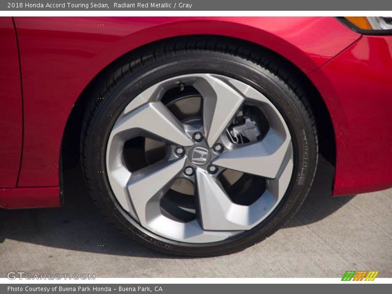 Radiant Red Metallic / Gray 2018 Honda Accord Touring Sedan