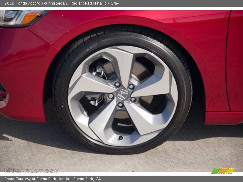 Radiant Red Metallic / Gray 2018 Honda Accord Touring Sedan