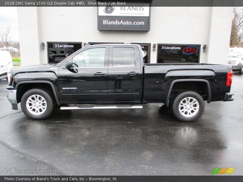 Onyx Black / Jet Black 2018 GMC Sierra 1500 SLE Double Cab 4WD