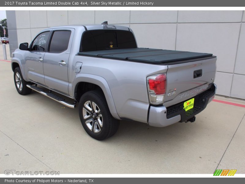 Silver Sky Metallic / Limited Hickory 2017 Toyota Tacoma Limited Double Cab 4x4
