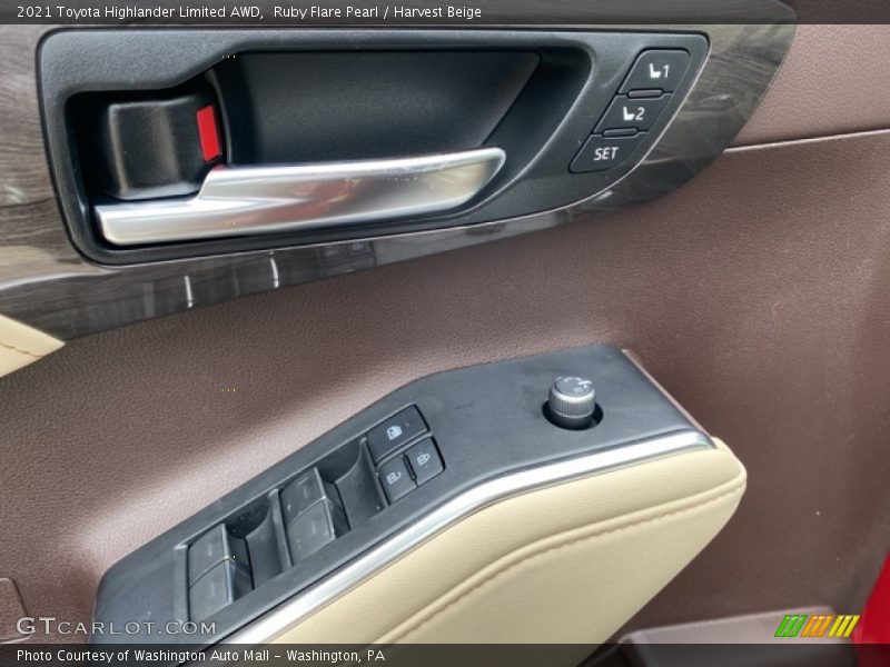 Ruby Flare Pearl / Harvest Beige 2021 Toyota Highlander Limited AWD