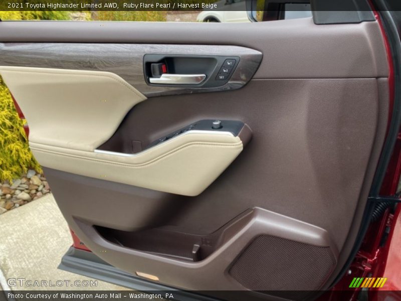 Ruby Flare Pearl / Harvest Beige 2021 Toyota Highlander Limited AWD