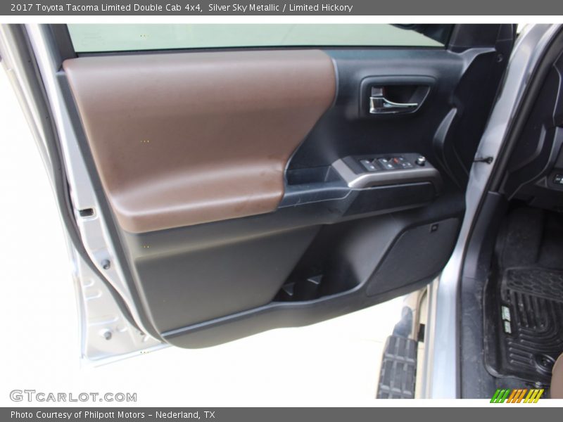 Silver Sky Metallic / Limited Hickory 2017 Toyota Tacoma Limited Double Cab 4x4