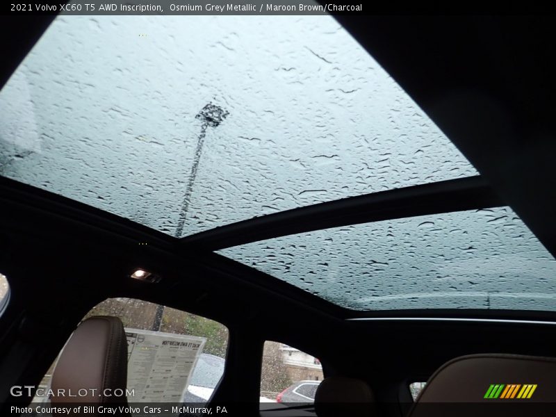 Osmium Grey Metallic / Maroon Brown/Charcoal 2021 Volvo XC60 T5 AWD Inscription