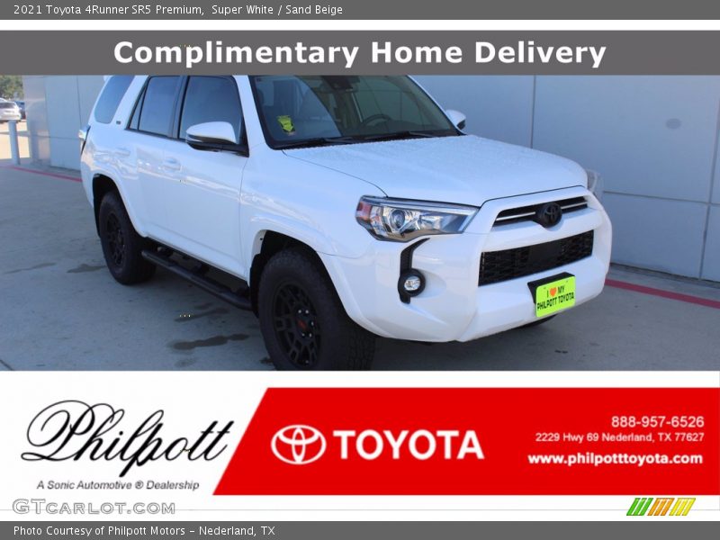 Super White / Sand Beige 2021 Toyota 4Runner SR5 Premium