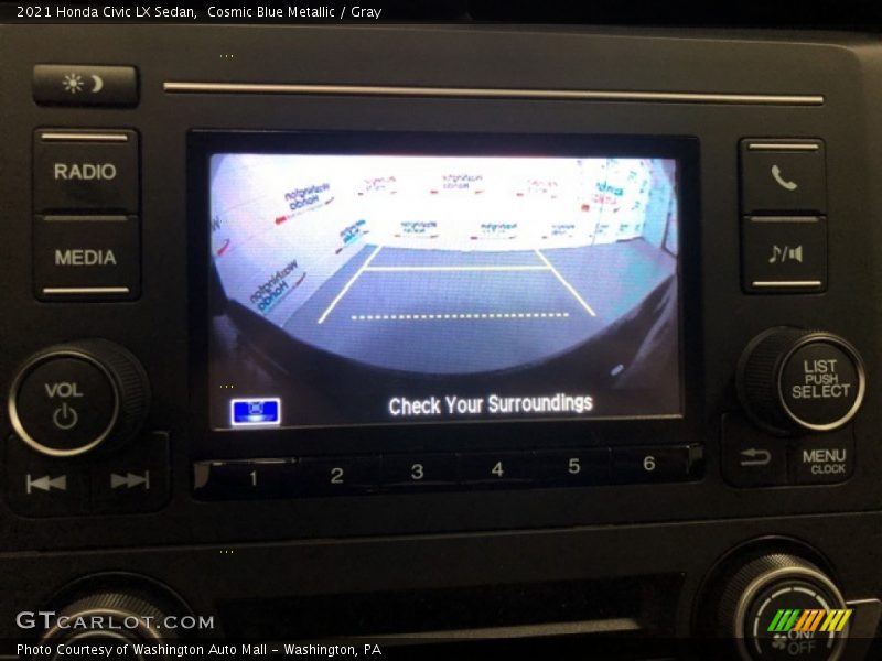 Cosmic Blue Metallic / Gray 2021 Honda Civic LX Sedan
