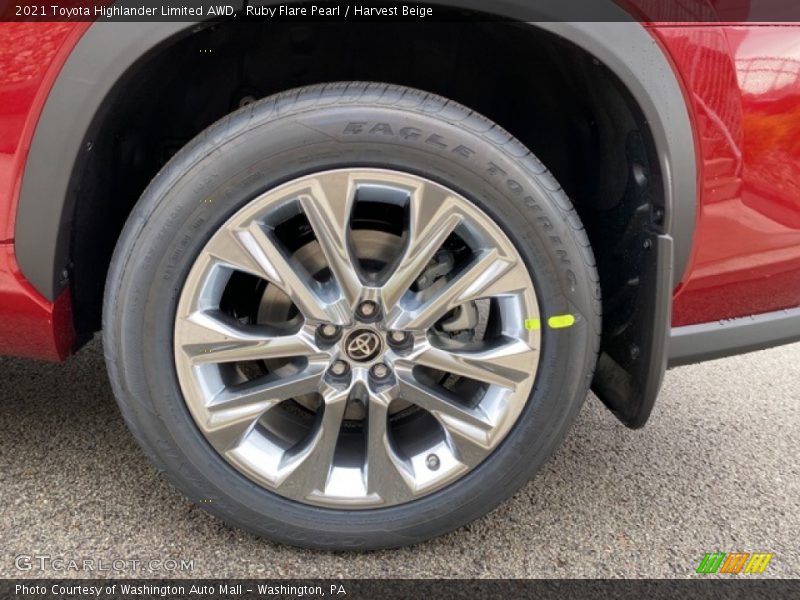 Ruby Flare Pearl / Harvest Beige 2021 Toyota Highlander Limited AWD