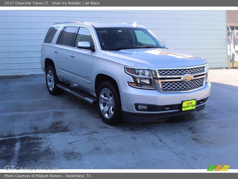 Silver Ice Metallic / Jet Black 2017 Chevrolet Tahoe LT