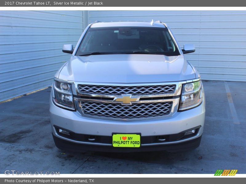 Silver Ice Metallic / Jet Black 2017 Chevrolet Tahoe LT