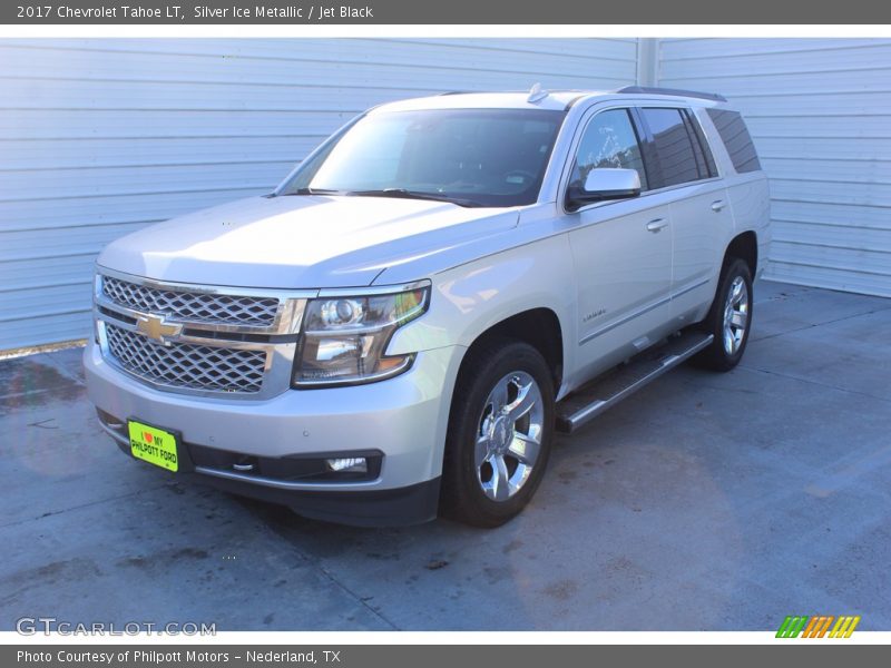 Silver Ice Metallic / Jet Black 2017 Chevrolet Tahoe LT