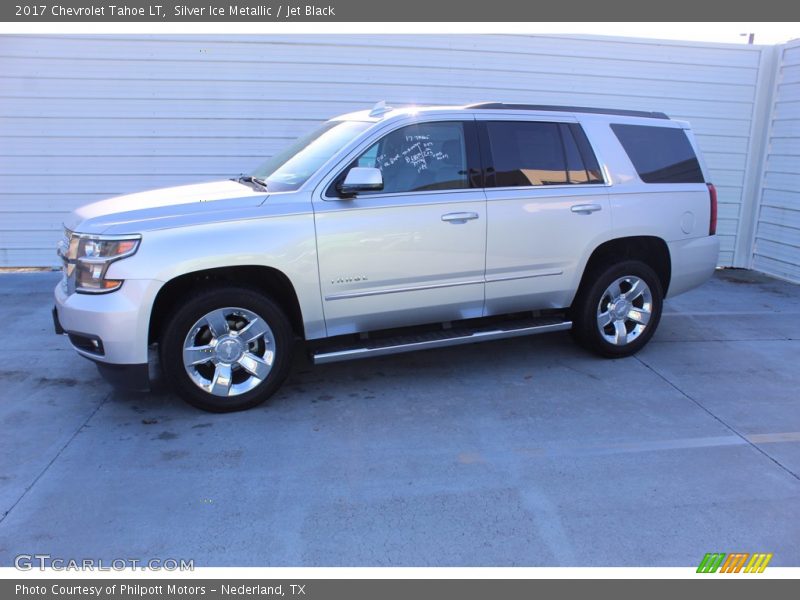 Silver Ice Metallic / Jet Black 2017 Chevrolet Tahoe LT