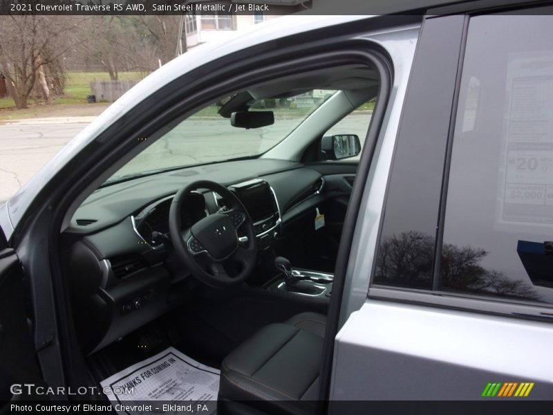 Satin Steel Metallic / Jet Black 2021 Chevrolet Traverse RS AWD