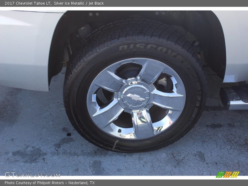 Silver Ice Metallic / Jet Black 2017 Chevrolet Tahoe LT