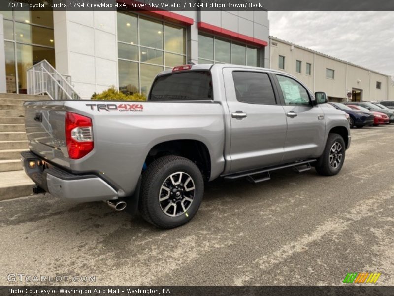 Silver Sky Metallic / 1794 Edition Brown/Black 2021 Toyota Tundra 1794 CrewMax 4x4
