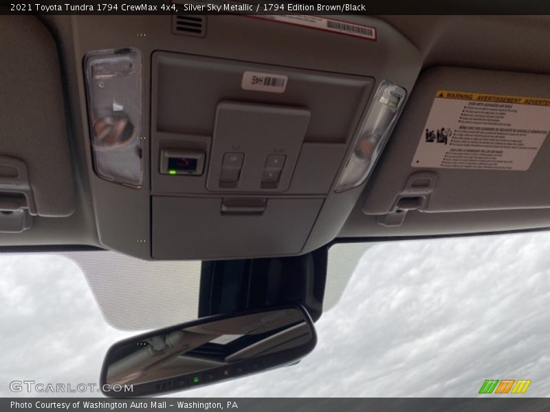 Silver Sky Metallic / 1794 Edition Brown/Black 2021 Toyota Tundra 1794 CrewMax 4x4