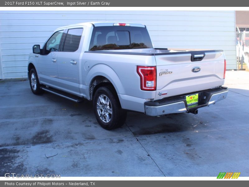 Ingot Silver / Earth Gray 2017 Ford F150 XLT SuperCrew