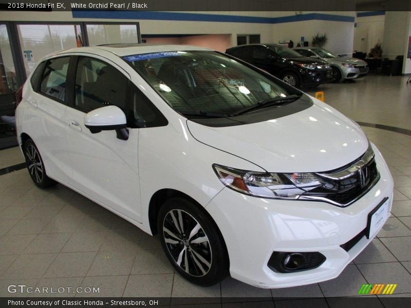 White Orchid Pearl / Black 2018 Honda Fit EX