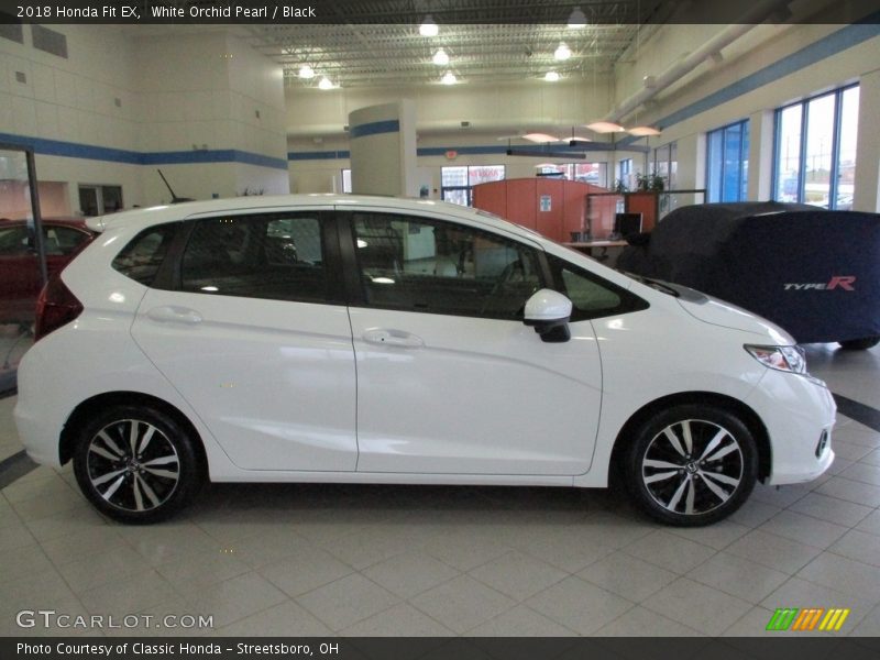 White Orchid Pearl / Black 2018 Honda Fit EX