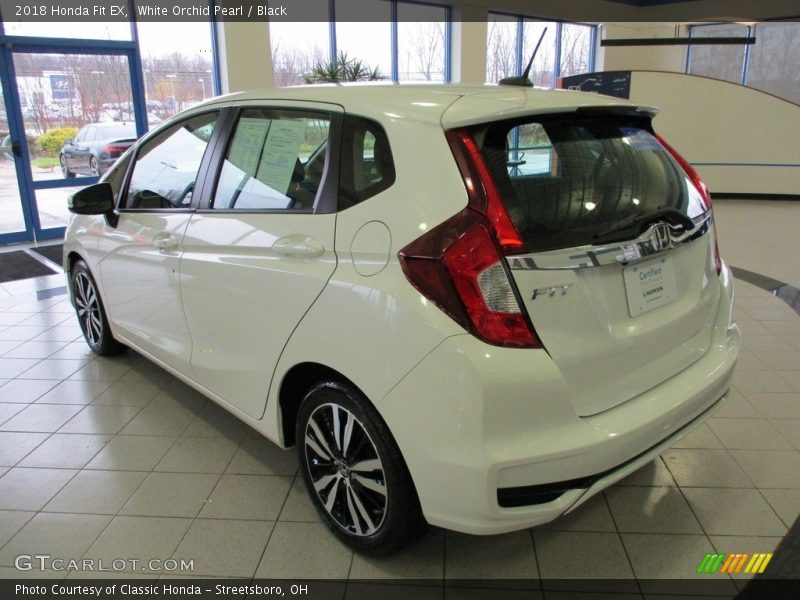 White Orchid Pearl / Black 2018 Honda Fit EX