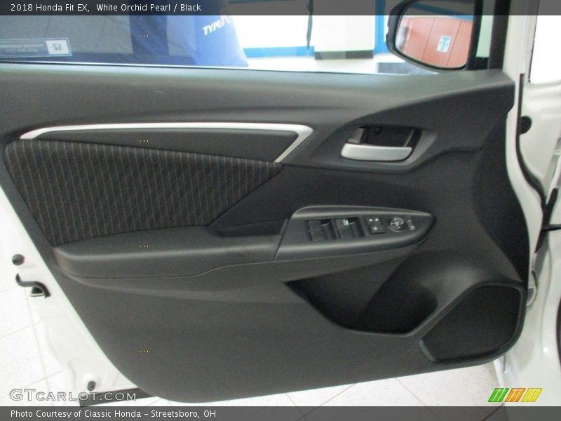 White Orchid Pearl / Black 2018 Honda Fit EX