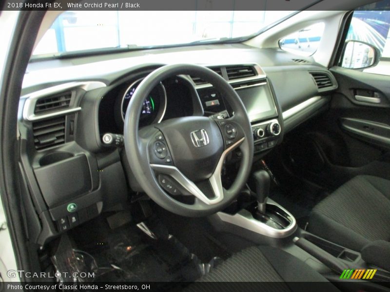 White Orchid Pearl / Black 2018 Honda Fit EX