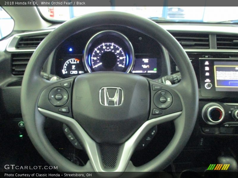 White Orchid Pearl / Black 2018 Honda Fit EX