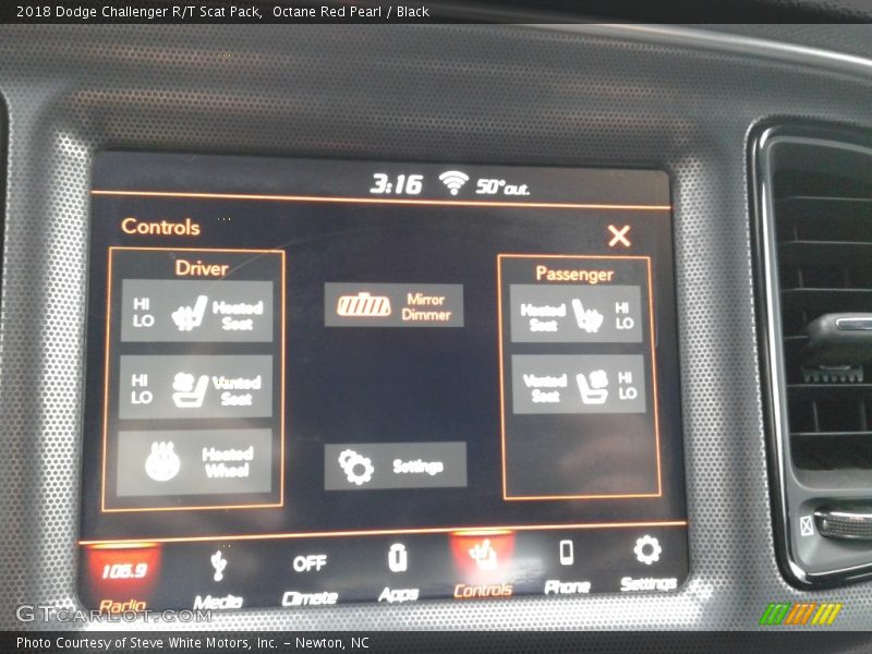 Octane Red Pearl / Black 2018 Dodge Challenger R/T Scat Pack
